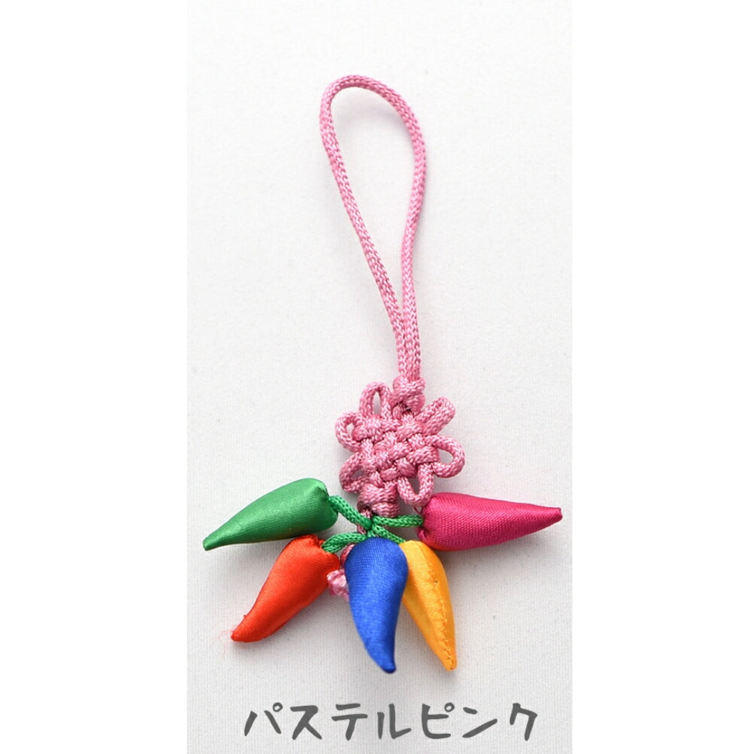 【送料無料】唐辛子のお守りストラップ 韓国雑貨 風水 スマホ ストラップ 誕生日 プレゼント 贈り物 運気 魔除け 厄払い お守り 良縁 縁起