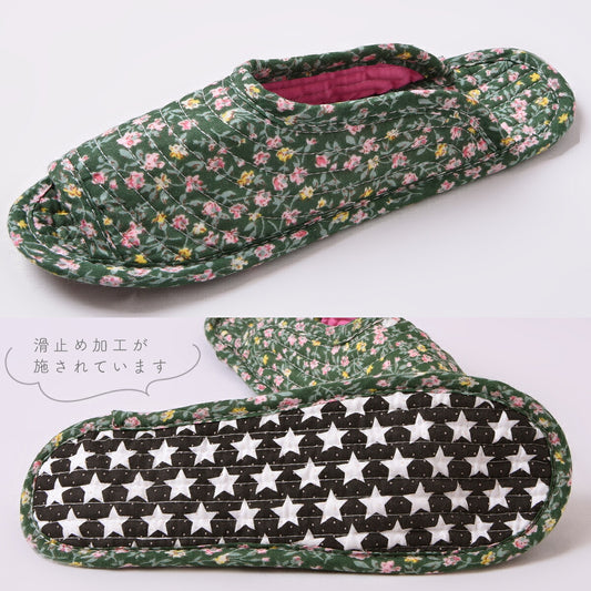 【送料無料】快適で可愛い室内履きスリッパ!洗濯可能、滑り止め付き メール便