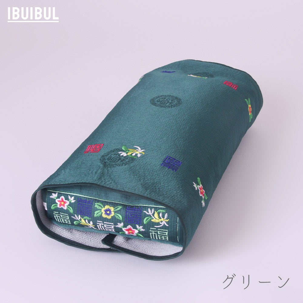 韓国伝統枕 【四角(福)そばがら】 全6色