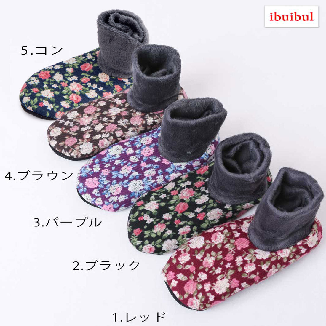 【 送料無料 】 ポソン フラワーニット 22.5~24.5cm 冷房病 あったか 暖かい 冷え性 対策 靴下 韓国 メール便