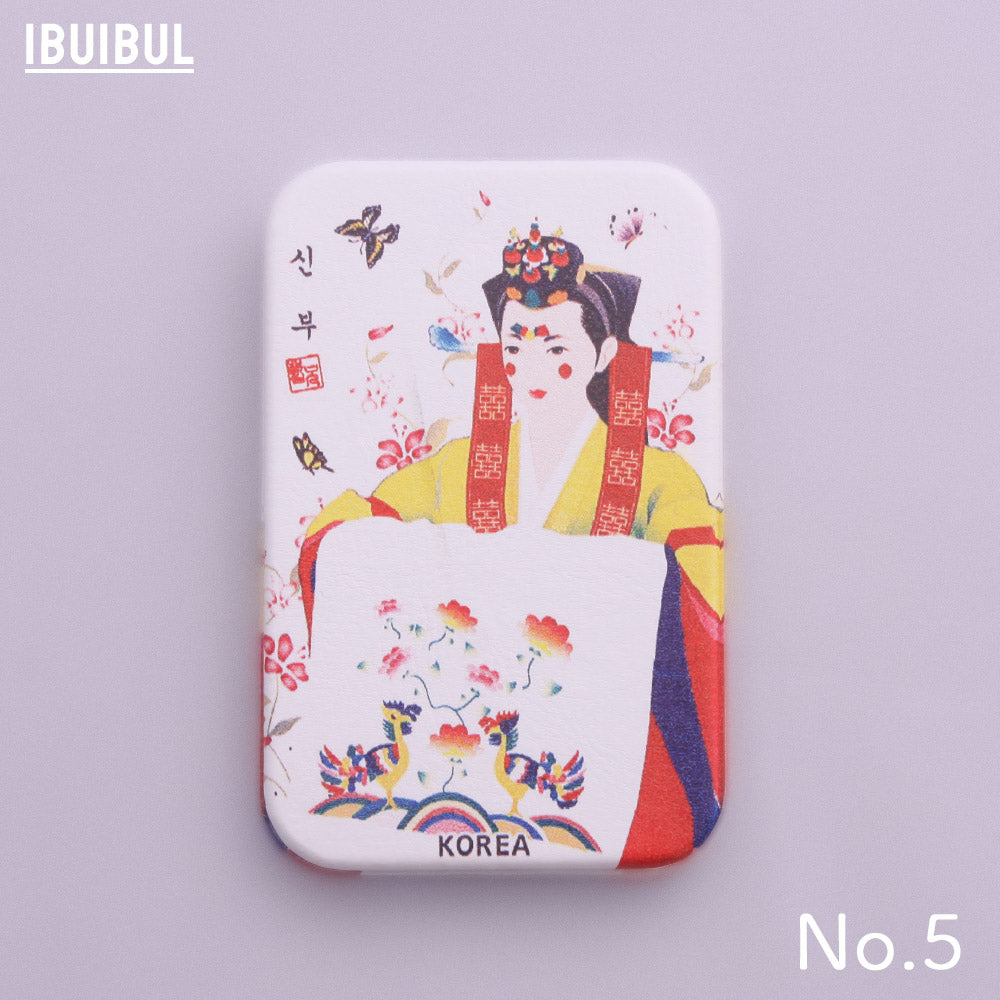 【送料無料】コンパクトミラー 【韓美人 等倍鏡/拡大鏡】