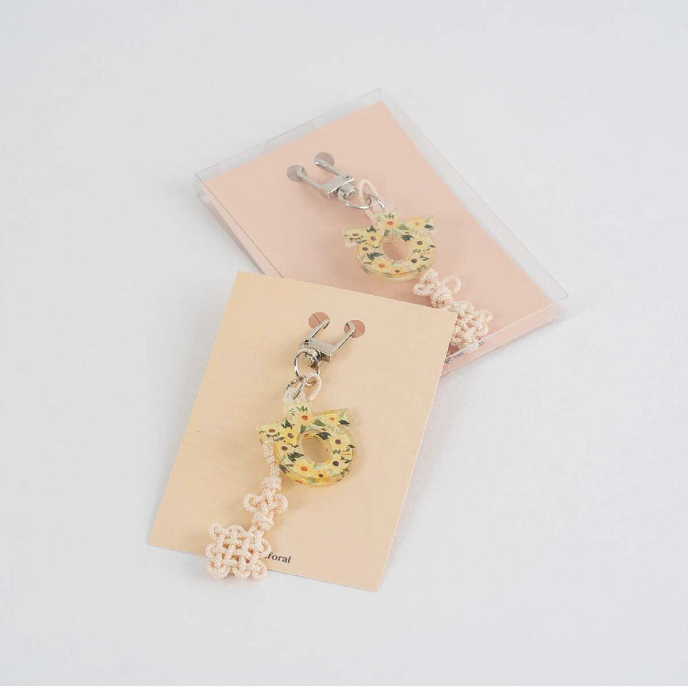 【送料無料】RANFORAL 子音字 ハングルキーホルダー 韓国雑貨 かわいい プレゼント ギフト ハンドメイド