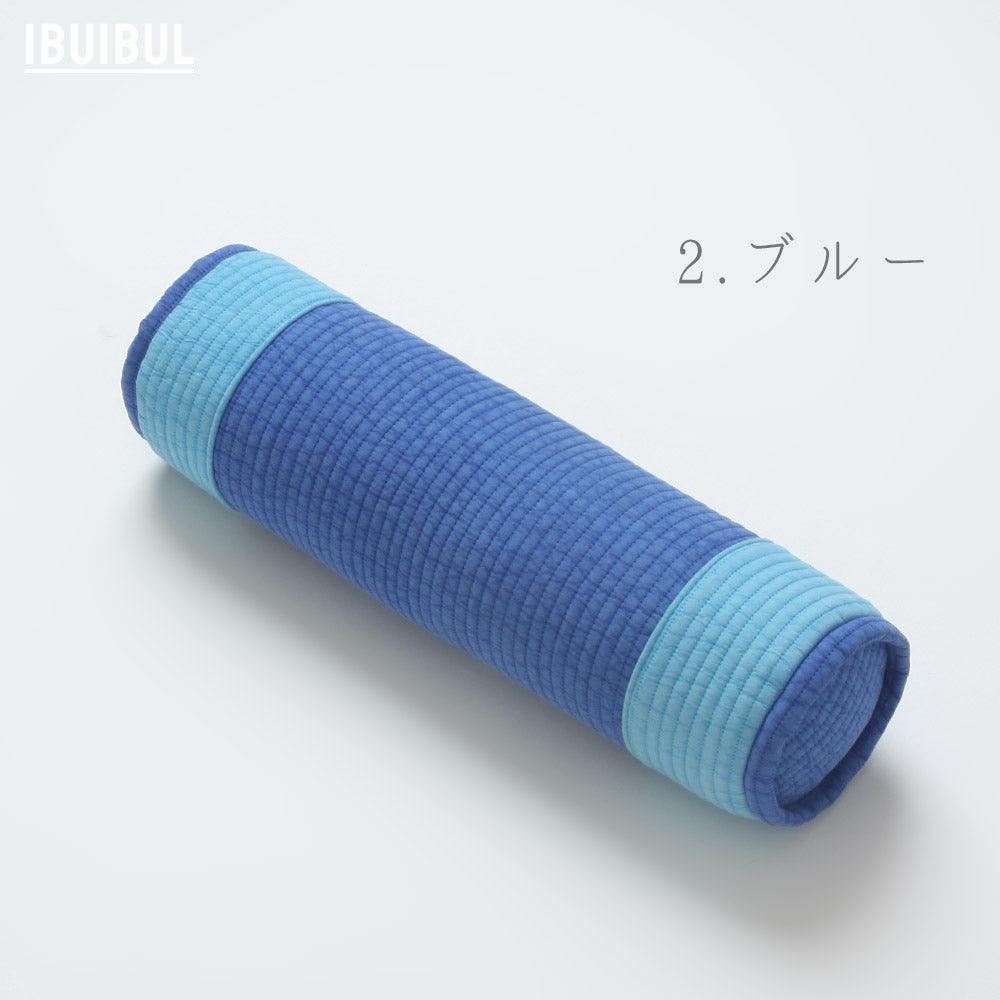 ピグメント綿ツートン丸首枕 (そばがら)