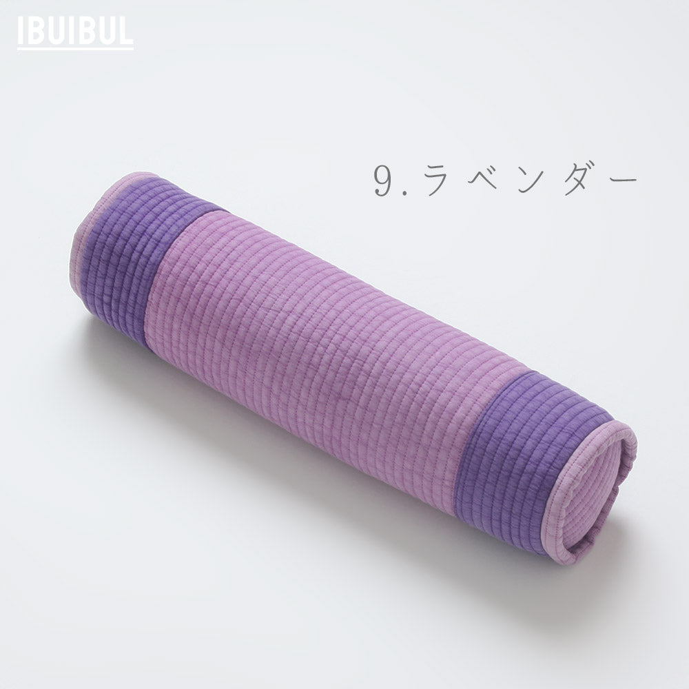 ピグメント綿ツートン丸首枕 (そばがら)