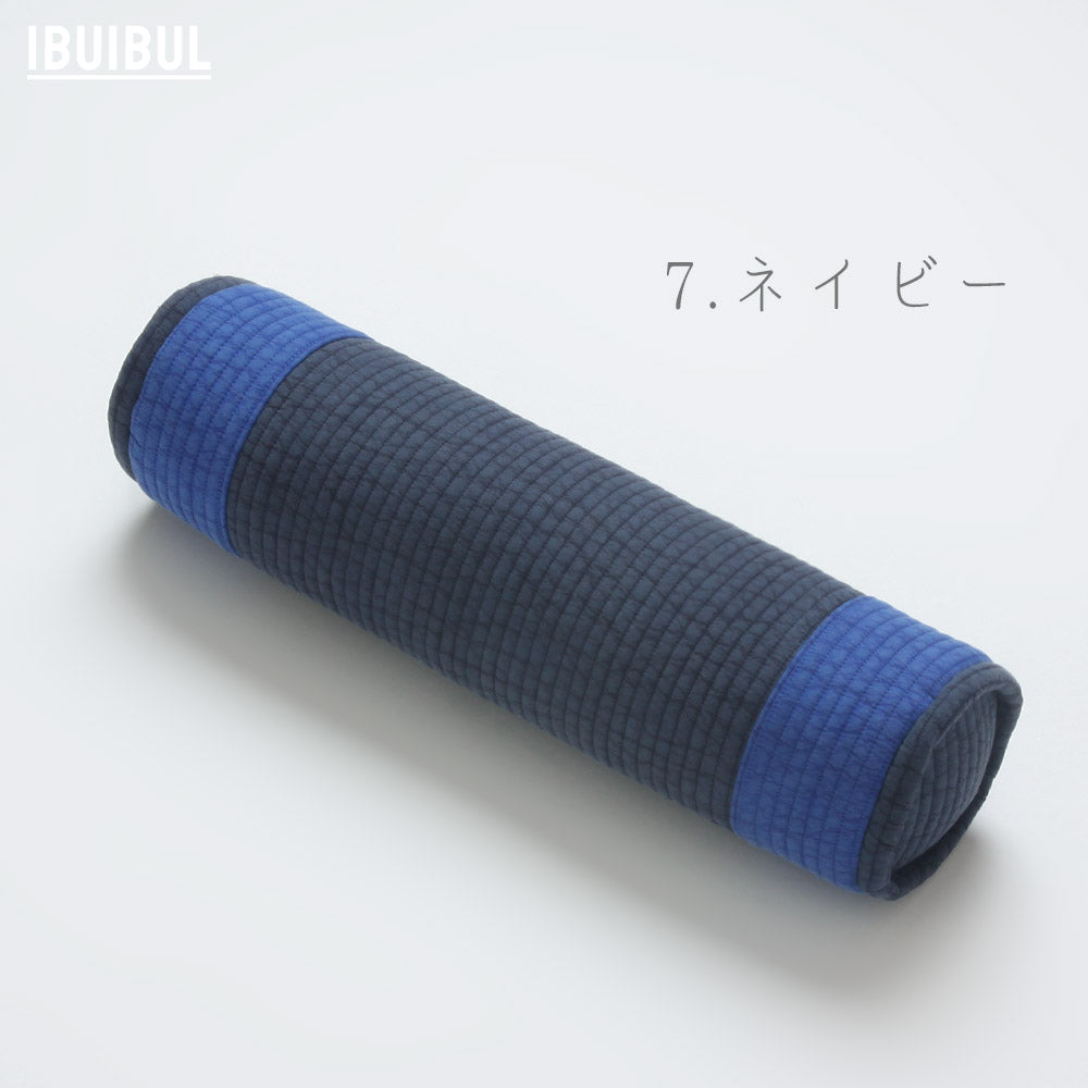 ピグメント綿ツートン丸首枕 (そばがら)