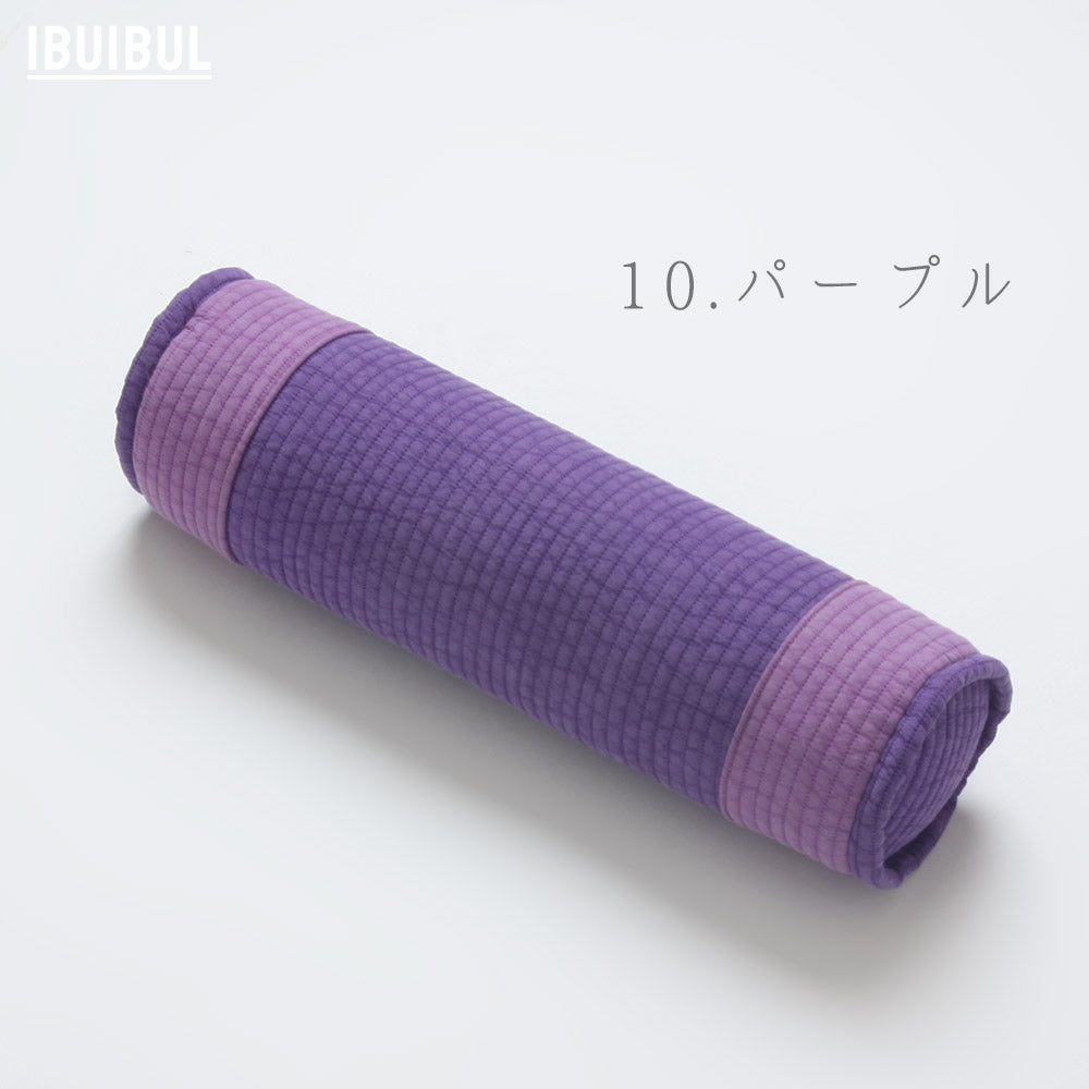 ピグメント綿ツートン丸首枕 (そばがら)