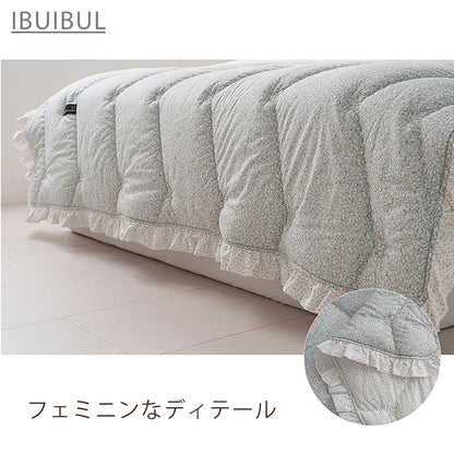 【春の新生活】Bloomy（ブルーミー） 韓国イブル アサ綿 小花S シングル 160×220cm 肌かけ コットン100% 寝具 洗濯丸洗いOK かわいい お昼寝 布団 掛け布団 快眠 睡眠 健康 インテリア プレゼント ギフト