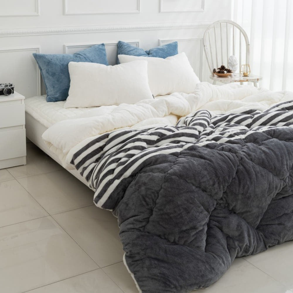 マイクロファイバー布団【 ルー(S)160x210cm 】 毛足 5mm 冬掛け布団