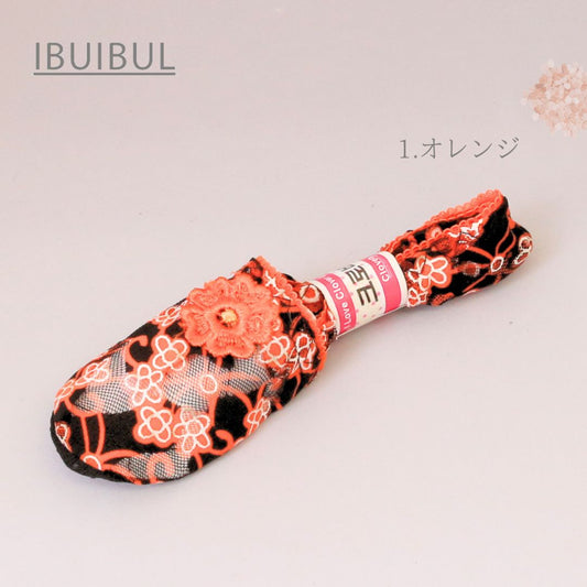 送料無料 【 夏用フットカバー ポソン No.17 】【あじさい】 22.5～24.5cm メール便#y210517