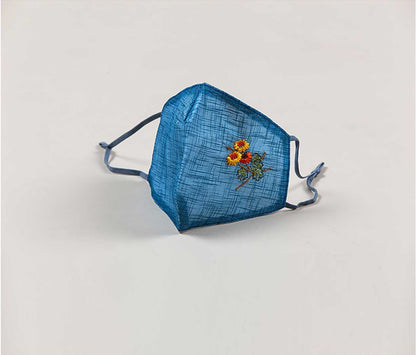 送料無料【 韓国マスク 刺繍 麻マスク モシマスク 】 メール便 洗える プレゼント ギフト お試し かわいい おしゃれ