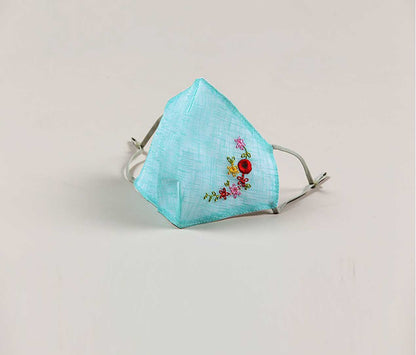 送料無料【 韓国マスク 刺繍 麻マスク モシマスク 】 メール便 洗える プレゼント ギフト お試し かわいい おしゃれ