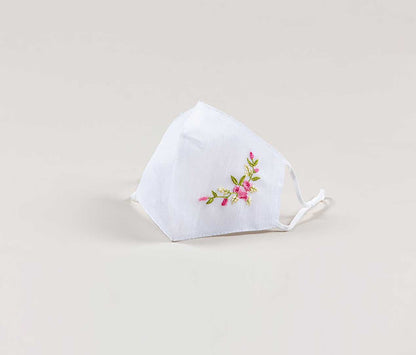 送料無料【 韓国マスク 刺繍 麻マスク モシマスク 】 メール便 洗える プレゼント ギフト お試し かわいい おしゃれ