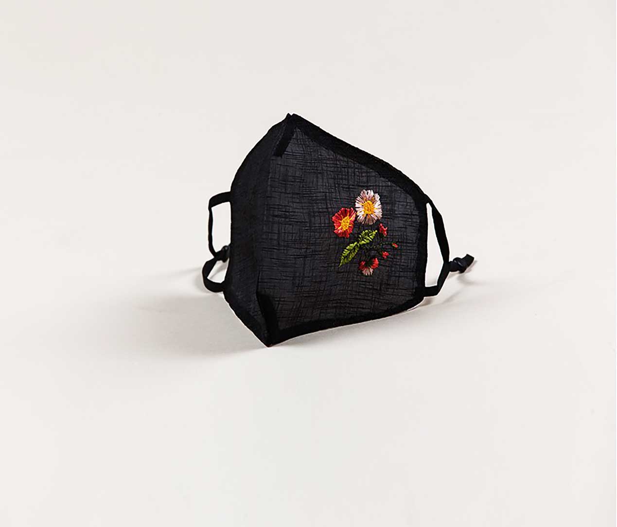 送料無料【 韓国マスク 刺繍 麻マスク モシマスク 】 メール便 洗える プレゼント ギフト お試し かわいい おしゃれ