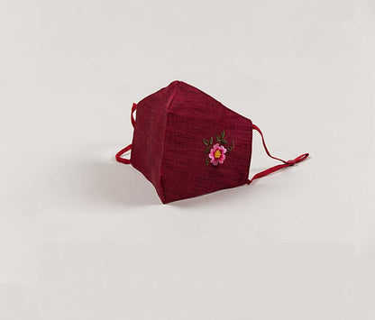 送料無料【 韓国マスク 刺繍 麻マスク モシマスク 】 メール便 洗える プレゼント ギフト お試し かわいい おしゃれ