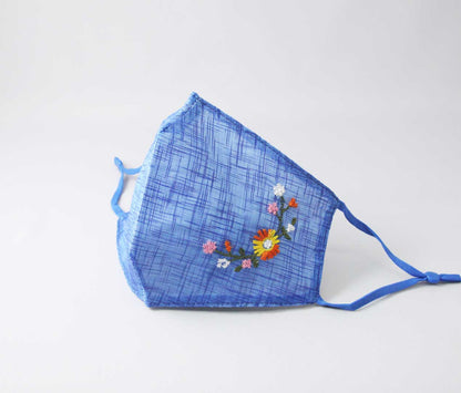 送料無料【 韓国マスク 刺繍 麻マスク モシマスク 】 メール便 洗える プレゼント ギフト お試し かわいい おしゃれ