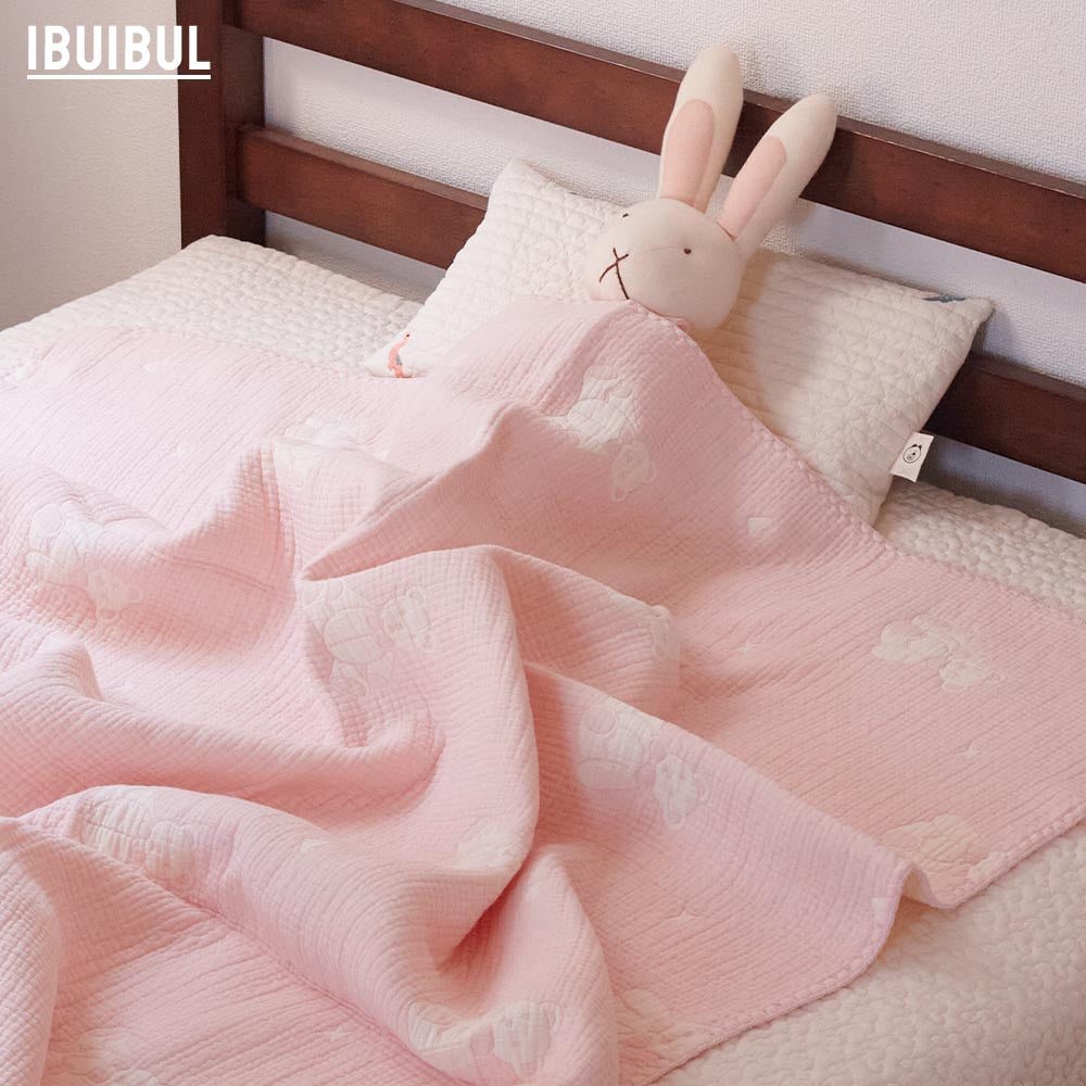 【 Kids Baby ミニイブル 綿100% 100x150cm】ジャガード織風 かわいいくま・恐竜・ムーンスター おひるね布団   掛け布団 キッズ ベビー ハーフケット ブランケット お昼寝 肌掛け 膝掛け ひざかけ プレゼント