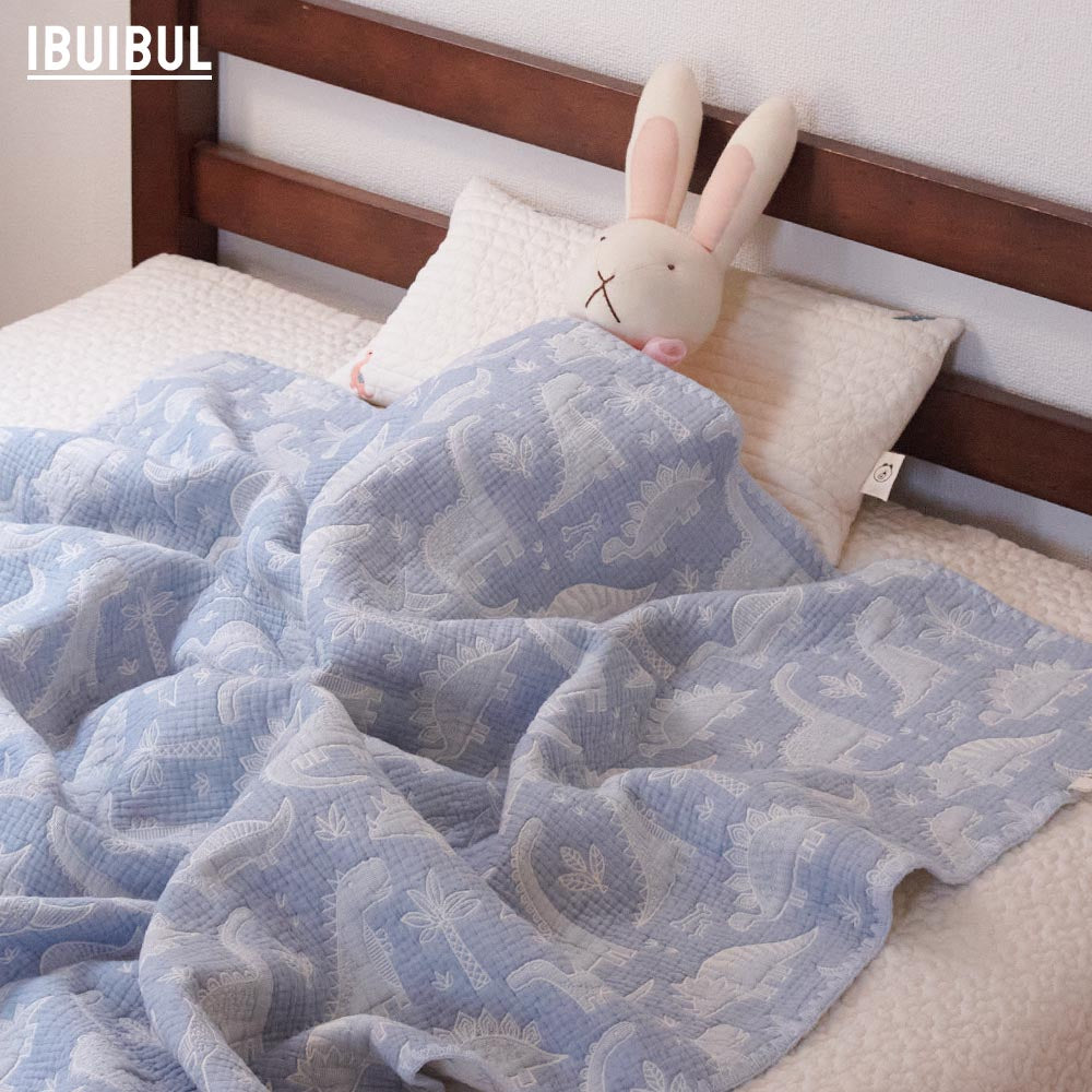 【 Kids Baby ミニイブル 綿100% 100x150cm】ジャガード織風 かわいいくま・恐竜・ムーンスター おひるね布団   掛け布団 キッズ ベビー ハーフケット ブランケット お昼寝 肌掛け 膝掛け ひざかけ プレゼント