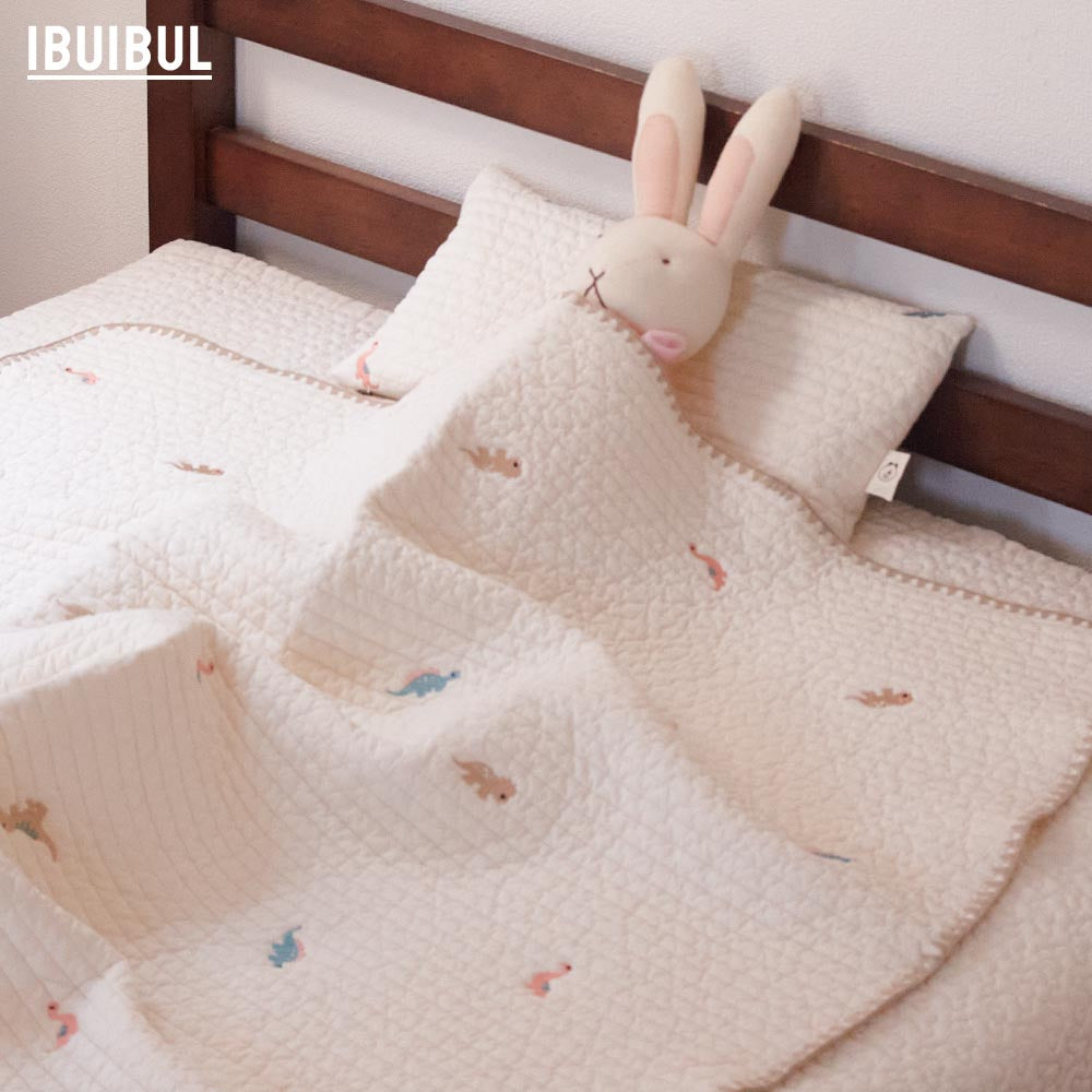 【 Kids Baby ミニイブルかわいい刺繍入り 綿100%  90x140cm 】 サラサラ気持ちいい肌ざわり キッズ・ベビーお昼寝布団  掛け布団  ブランケット ハーフケット 肌掛け 膝掛け ひざかけ プレゼント