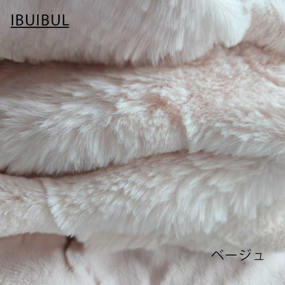 【冬の暖かい毛布】韓国 ラビットファーブランケット (S) シングル 150×200cm 韓国イブル 掛布団 寝具 洗濯 丸洗い 快眠 昼寝 睡眠 気持ちいい肌ざわり