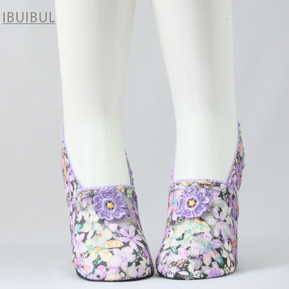 【免運費】女款 夏季船型襪 【松葉牡丹】 均碼 22.0～24.5cm 不易脫落 附防滑 夏季室內襪 韓國襪套 禮物 可愛 時尚