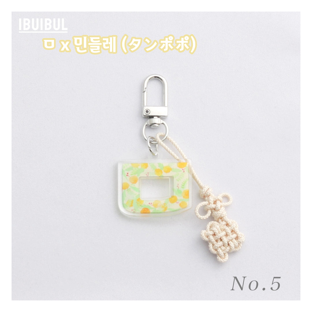 【送料無料】RANFORAL 子音字 キーホルダー 韓国雑貨 かわいい プレゼント ギフト ハンドメイド